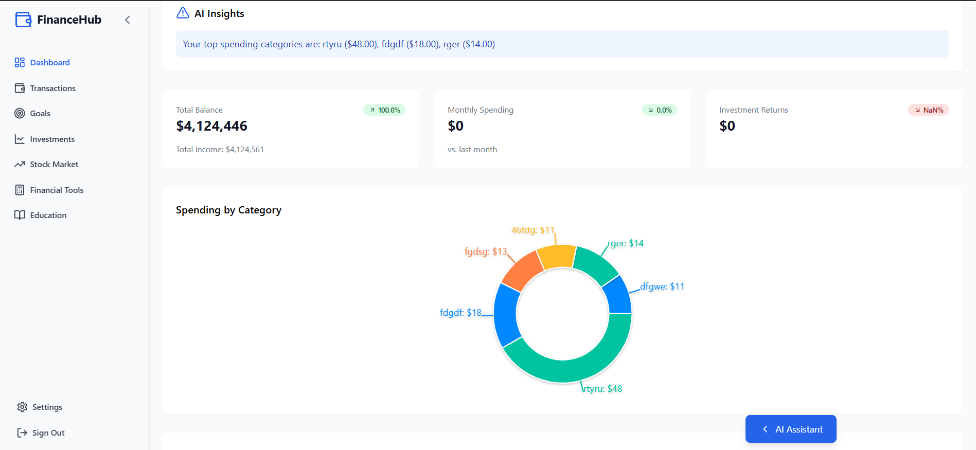 All-in-One Finance Website